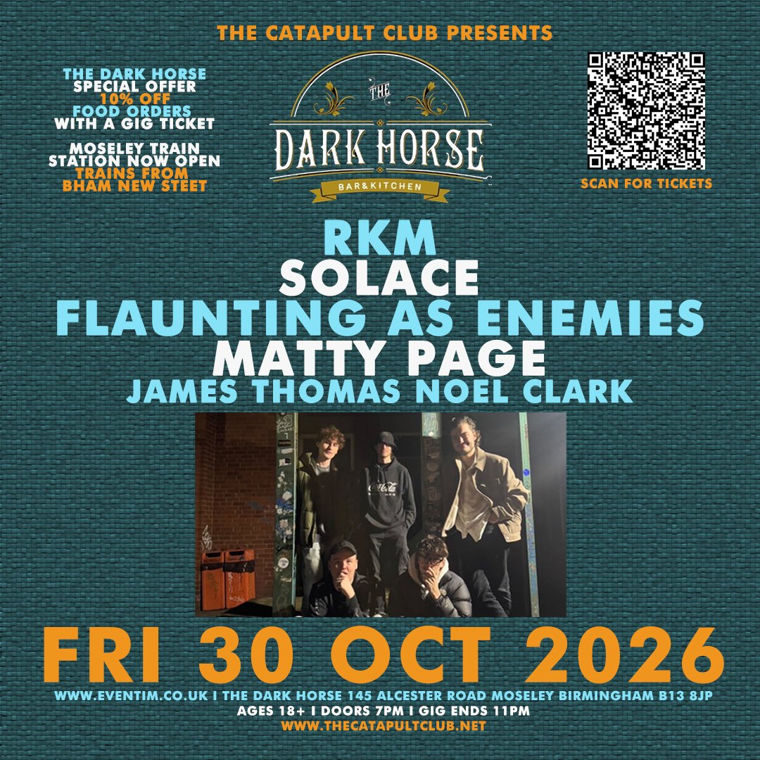 RKM / Solace / Flaunting as Enemies / Matty Page / James Thomas Noel Clark 