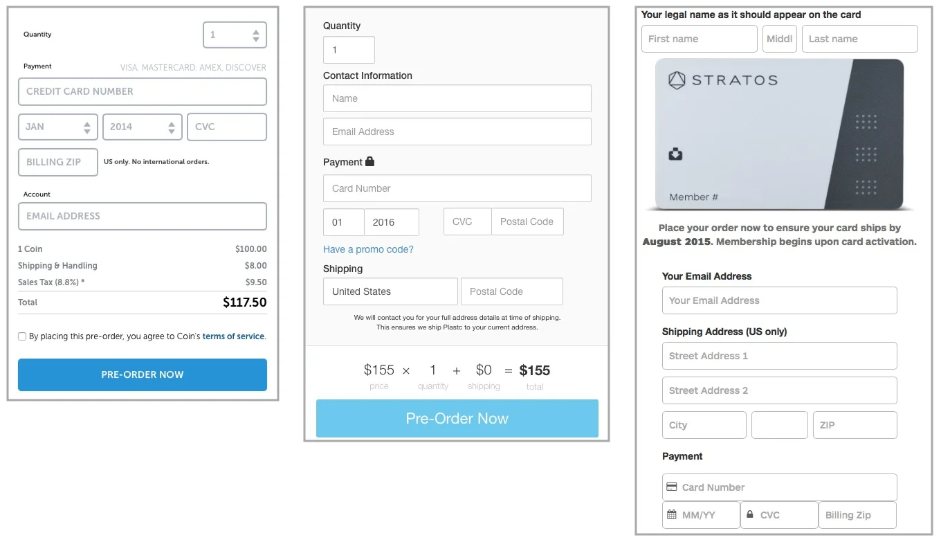 Coin, Plastc, and Stratos want to make your wallet thinner...now!