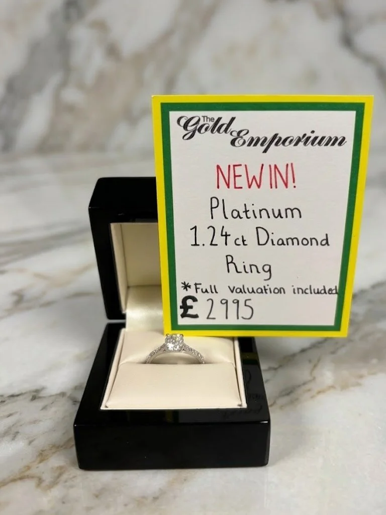 New stock 🤍

Just in, we have this most gorgeous platinum solitaire ring featuring 1.24ct of diamonds😱 This would make the ultimate engagement ring for that special person in your life 💕 full evaluation is included so you get to know all about you