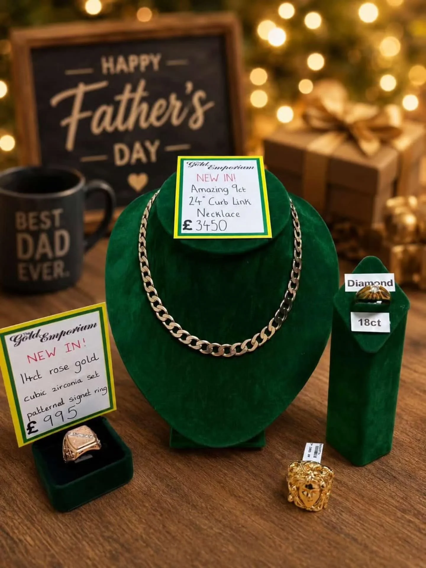 Father's day is only a mere few weeks away, have you got your gift sorted? If not we have got you covered🤭 we've picked out some pieces that we think your loved one would love! 

We have some truly wonderful jewellery available in store if these don