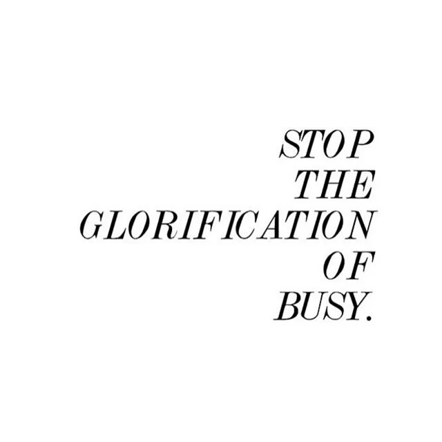 Stop the glorification of busy via @thepwplanner!