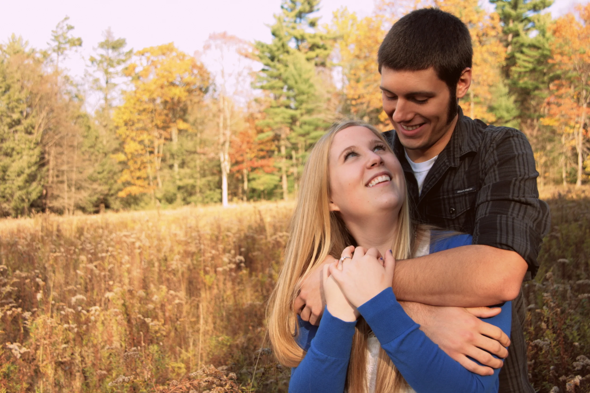 Kaiti and Jon enjoying one another during their engagement photos!