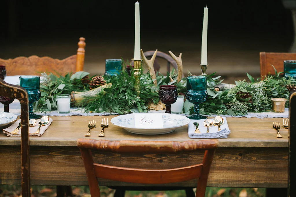 Tablescape at a recent styled shoot by Bethel Ann Photography.