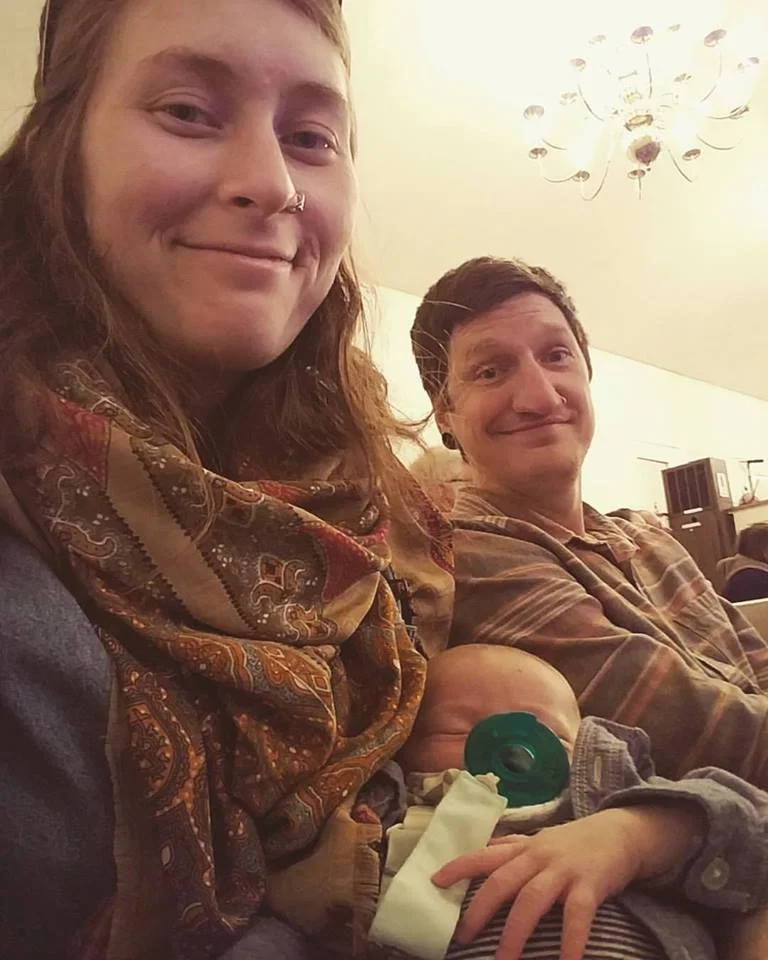 We went to church for the first time since Leeland was born this past Sunday, 2/26!
