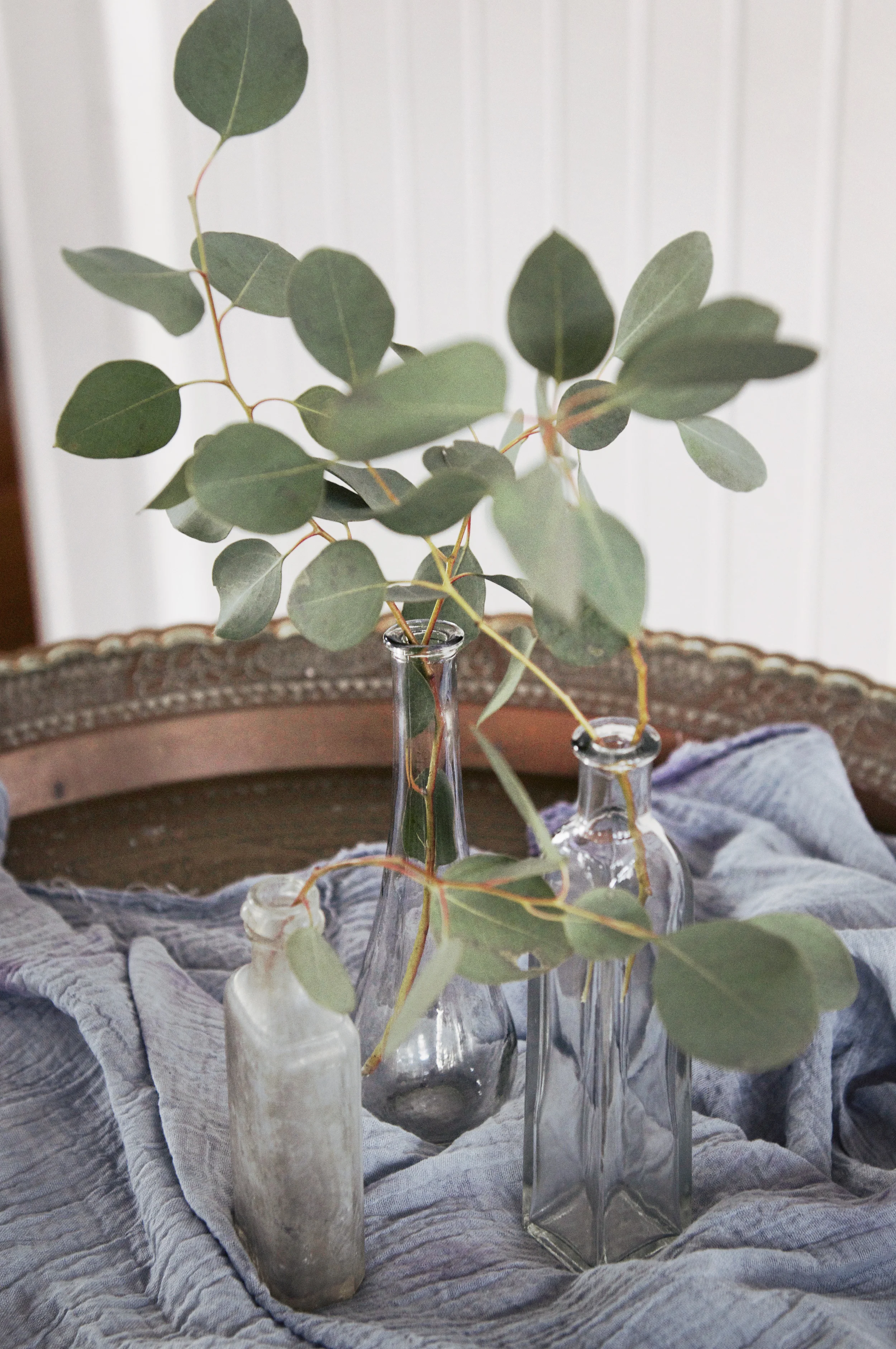 Small clear vases