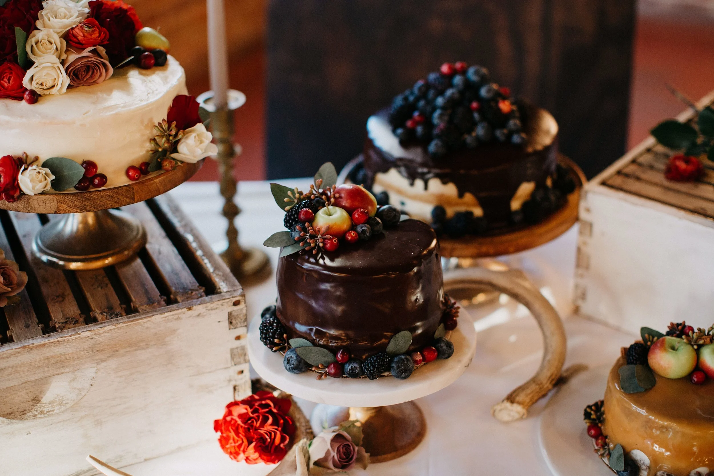 Our small marble cake stand.