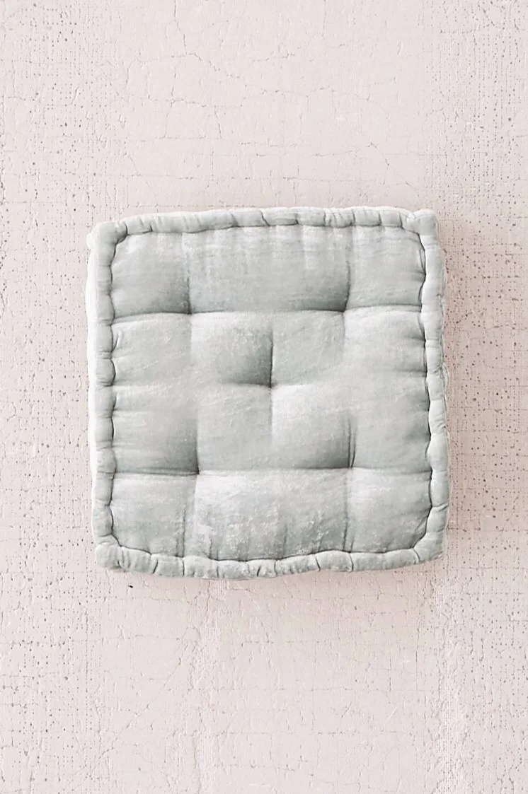 Velvet Seafoam Floor Pillow