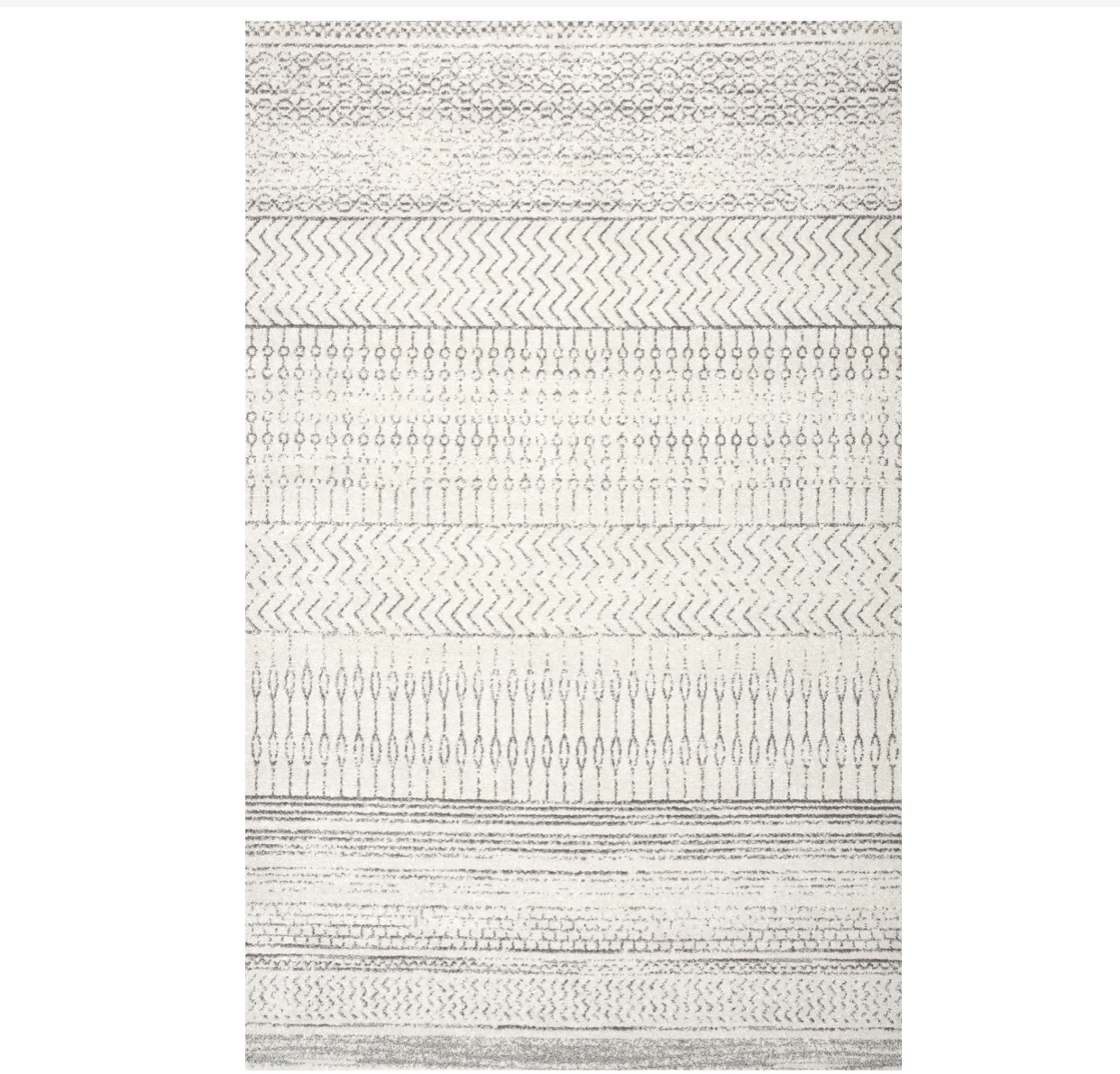 Textured Ivory/Grey Rug