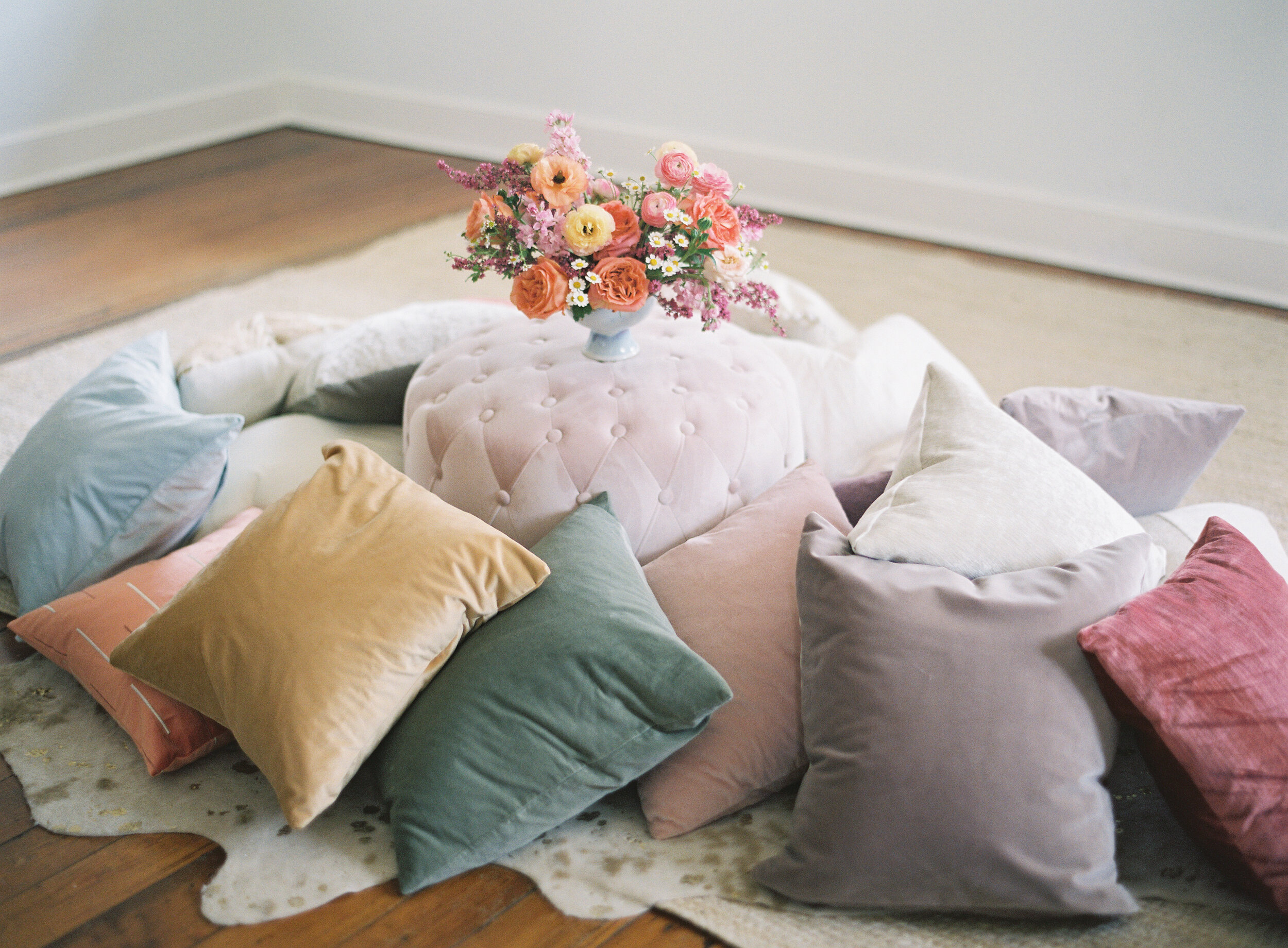 Spring Collection Velvet Pillows 