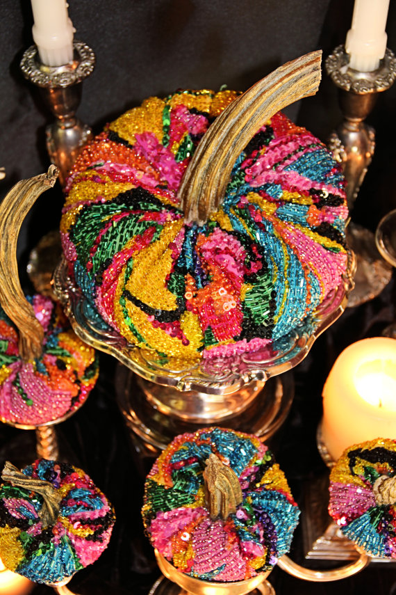 Disco pumpkins! It doesn't get funkier than that. Photo: Etsy