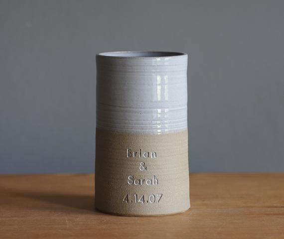  We love the simple and artisanal look of this vase.  