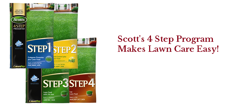 Scott's Annual 4 Step Lawn Care Program