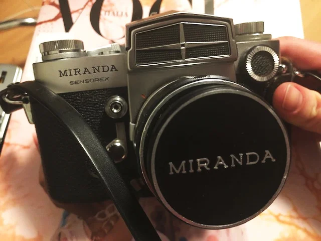 One of the three film cameras we used on set.