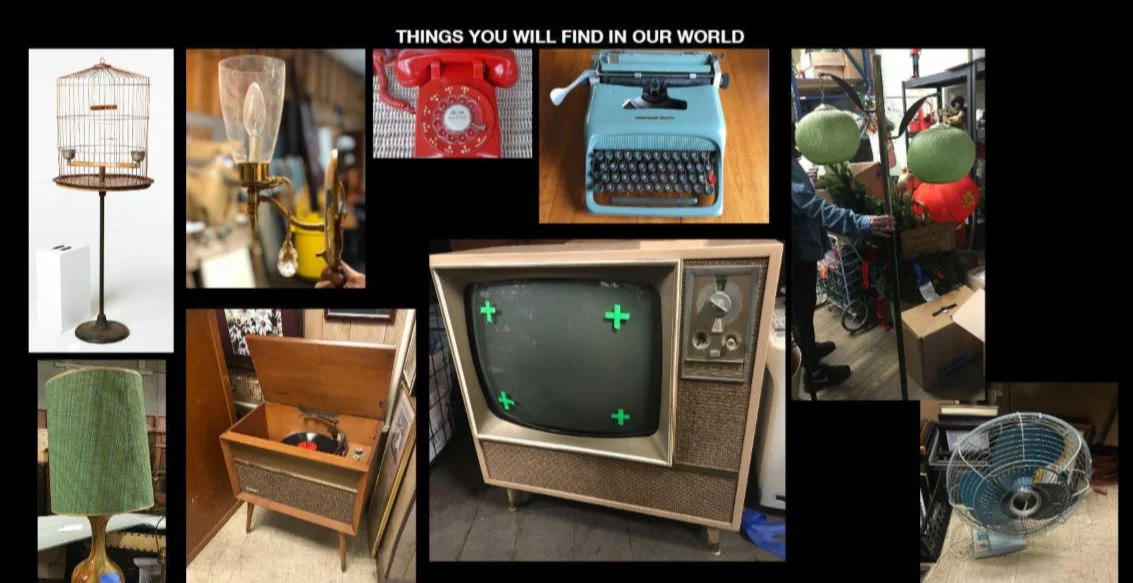 Had too much fun in the giant prop house with Art Director Suja Ono.