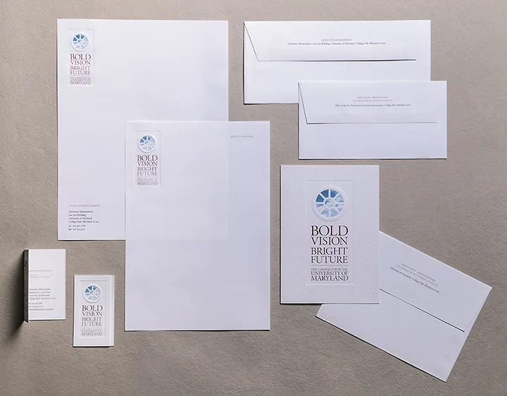 University of Maryland • campaign stationery
