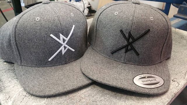 Some sweet hats we just finished for our friends at @bxfilms . Check them out they do some rad video production work, and they are cool people...ya can't lose! #bayarea #embroidery #hats #screenprinting #art #coollogo #threads
