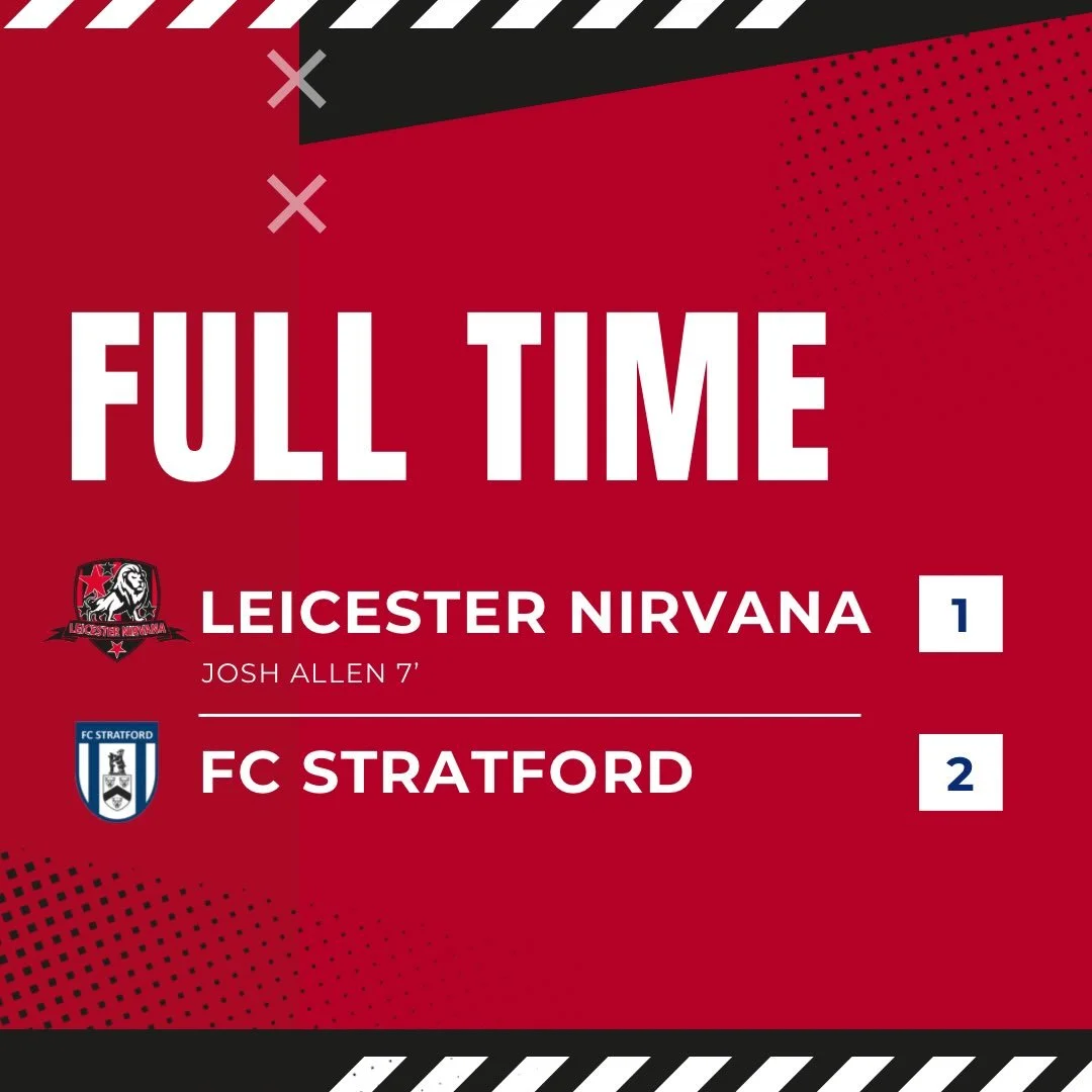 𝗙𝗨𝗟𝗟-𝗧𝗜𝗠𝗘 ⏱️

Leicester Nirvana 1-2 FC Stratford.

A narrow defeat at Hamilton Park in another valuable preseason fixture. Plenty to take from the game as preparations for the new season continue.

Thank you to everyone who came down to suppo