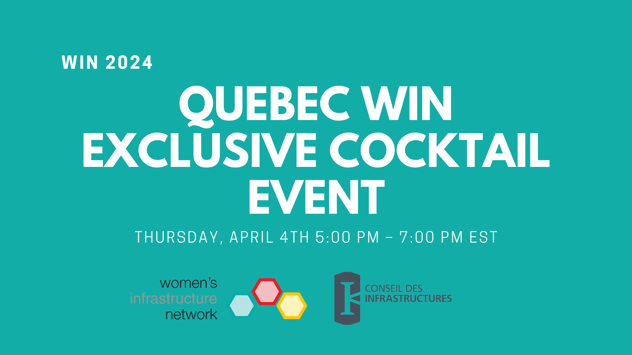 Quebec WIN Exclusive Cocktail Event with Infrastructure Counsel 