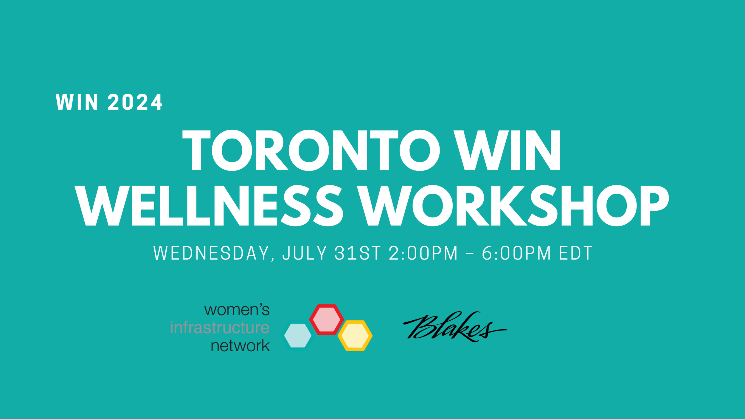 Toronto WIN Wellness Workshop
