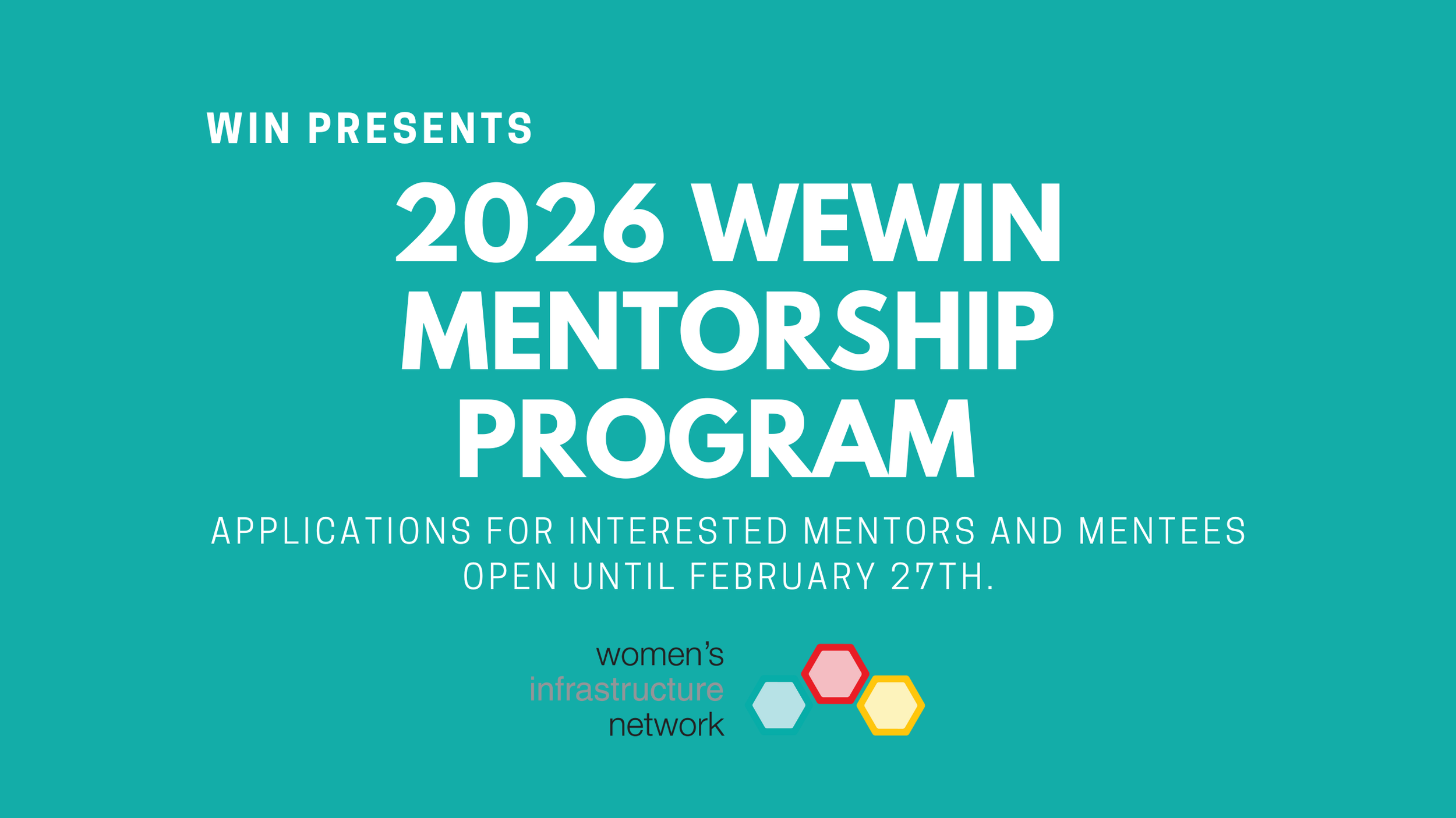 2026 WeWIN Mentorship Program Applications Open 