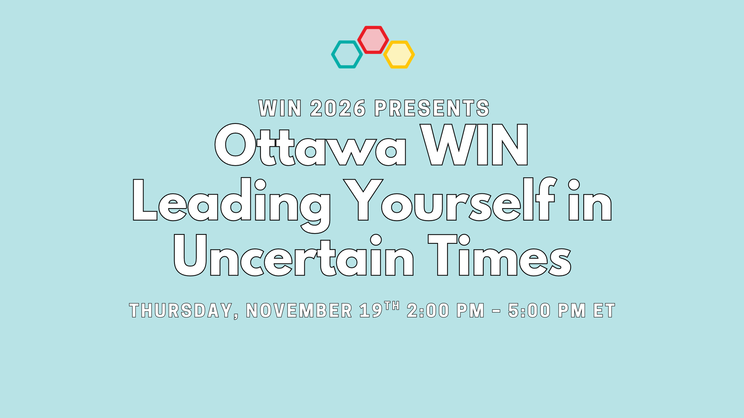 Ottawa WIN: Leading Yourself in Uncertain Times