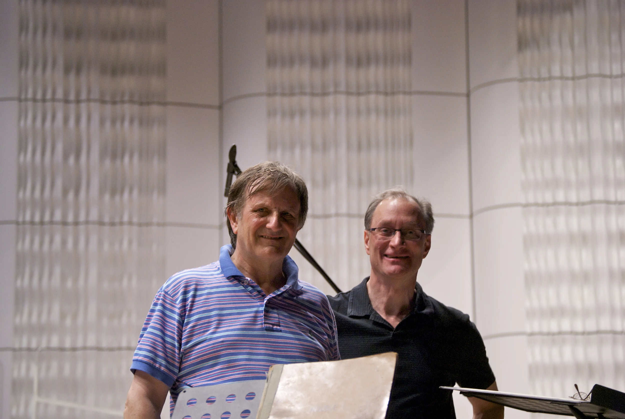 With Conductor Christopher Lyndon Gee