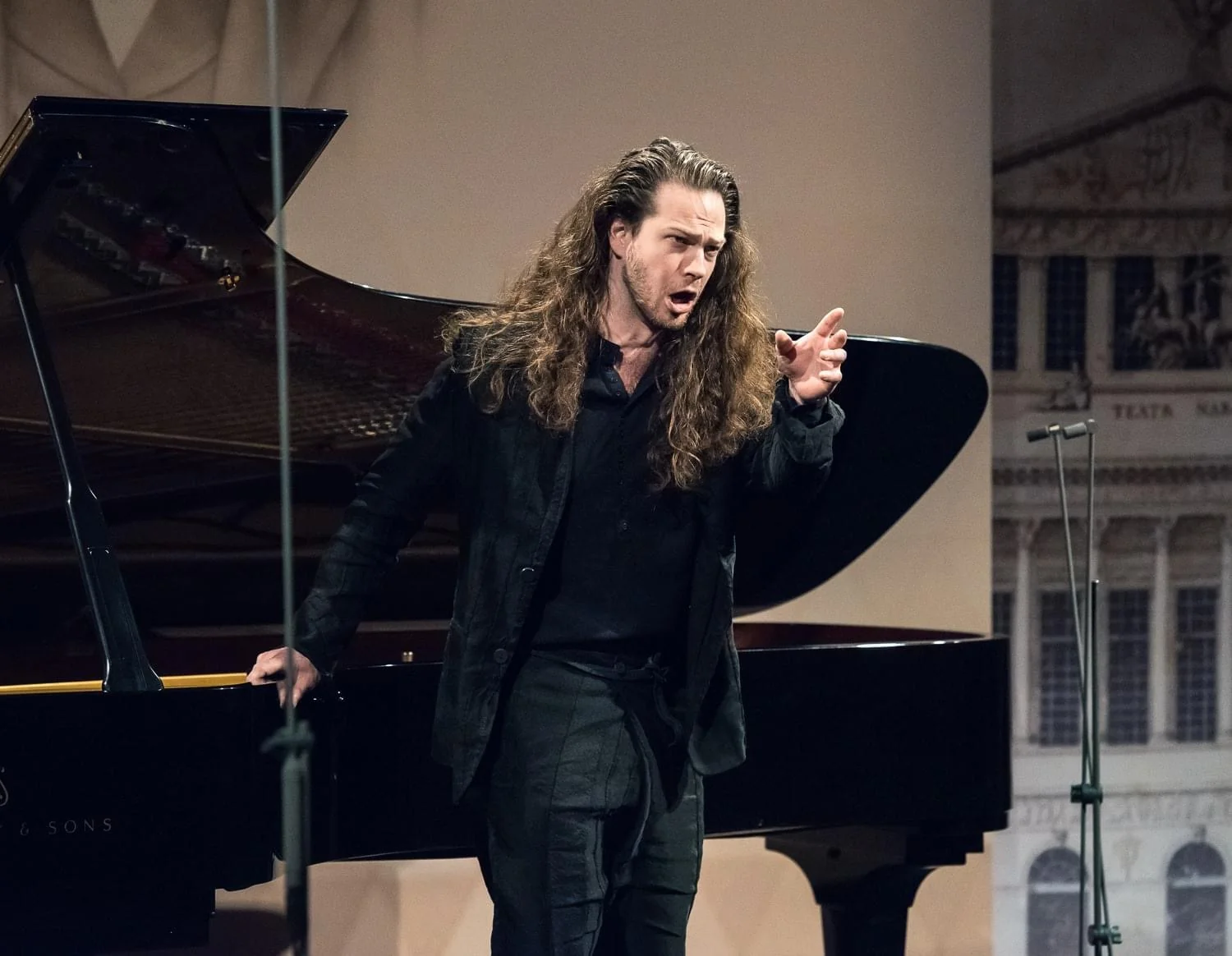 Rehearsal with baritone CODY QUATTLEBAUM and pianist MICHAEL DELFIN