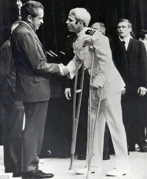 US President Nixon and John McCain