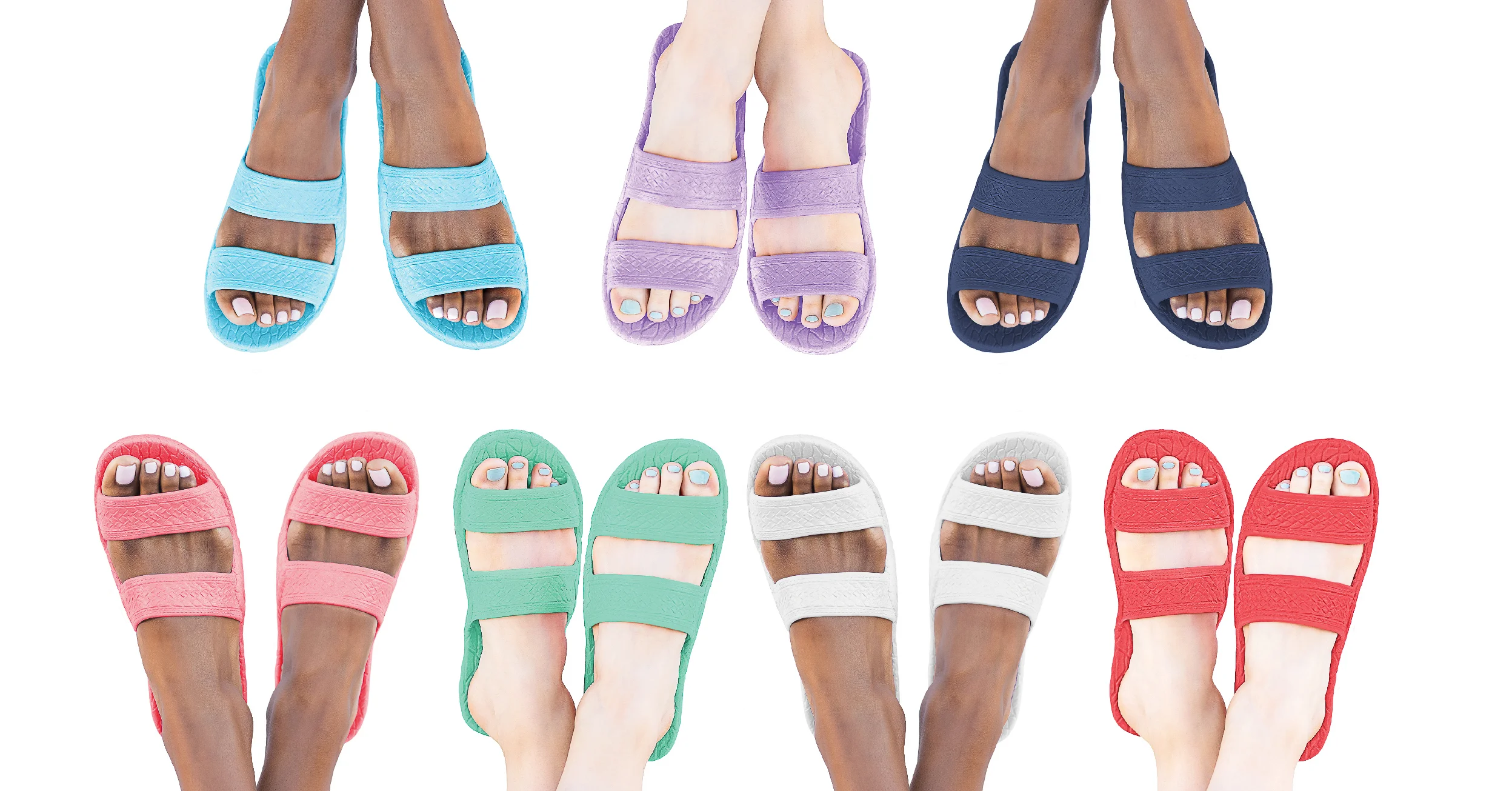 aqua colored sandals