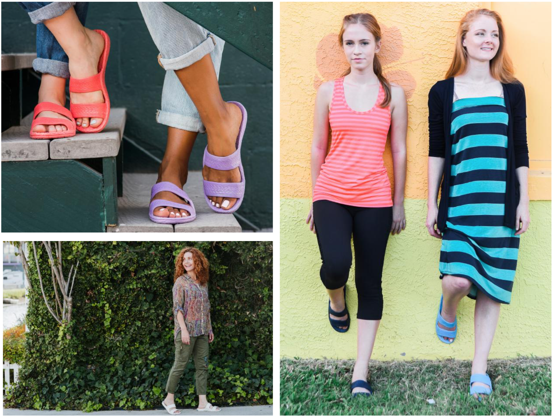 Color Jandal - Navy, Pink, Aqua, White, Red, Green & Lilac