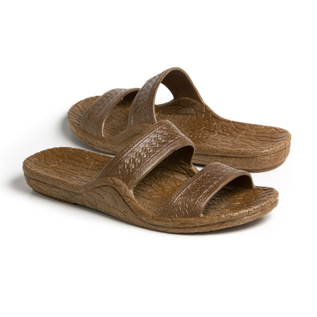 jandals dark brown