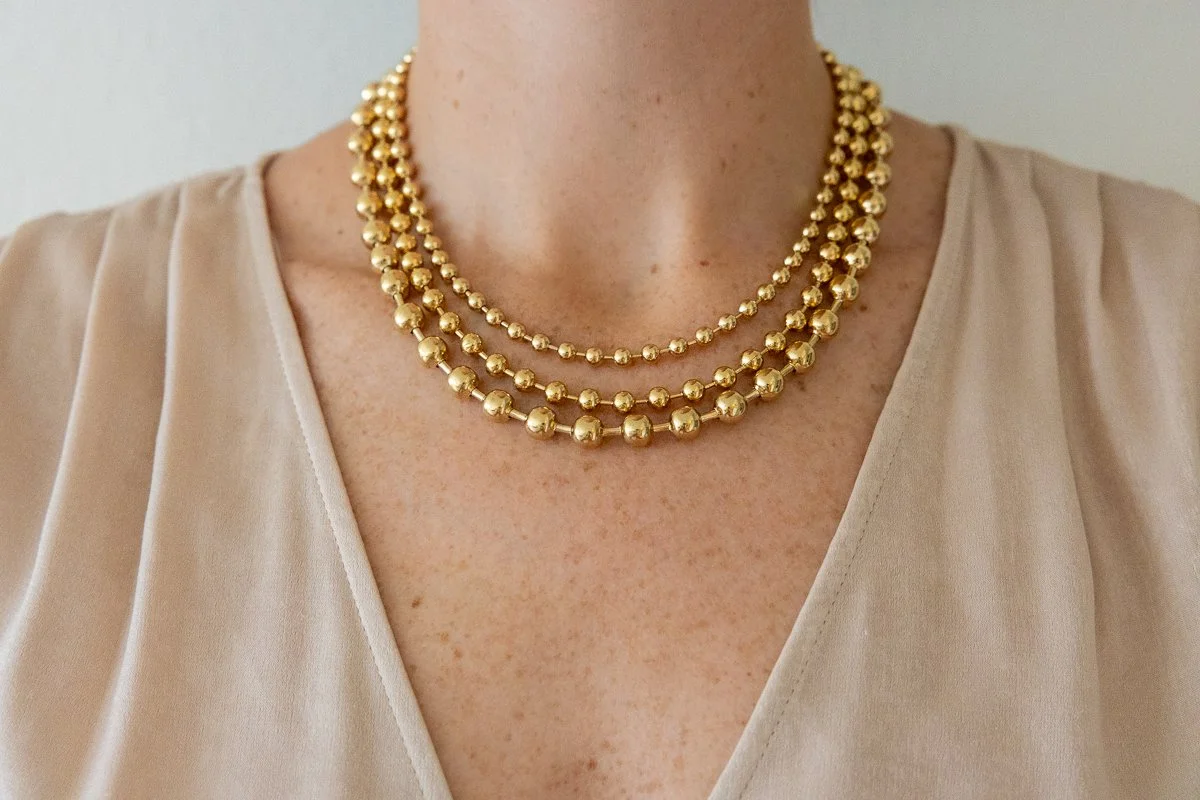 Ball Chain Necklaces — Jennifer Tuton Jewelry