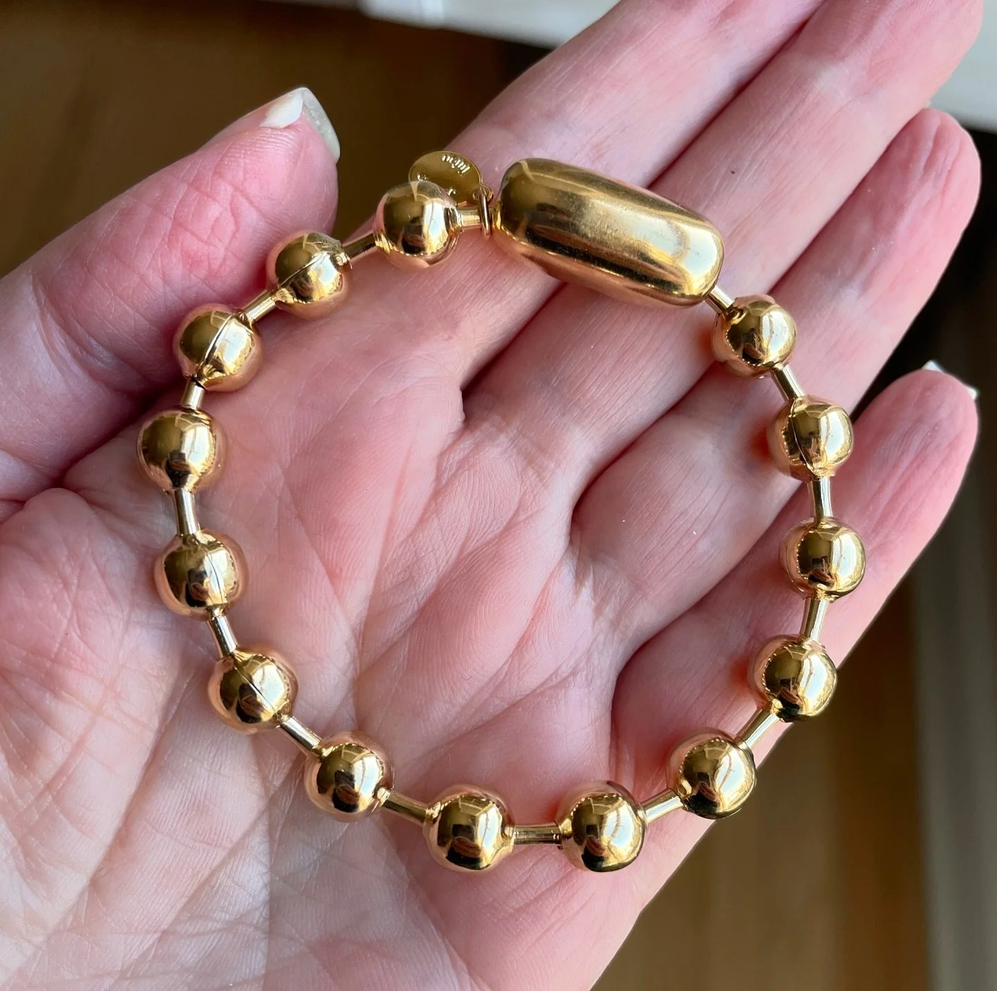 New! Gold Ball Link now in a bracelet! I have to thank my clients for asking for custom pieces because they often turn into popular pieces in my collection! Love this link - I wanna call it the baller bracelet bc that&rsquo;s how I feel when I wear i