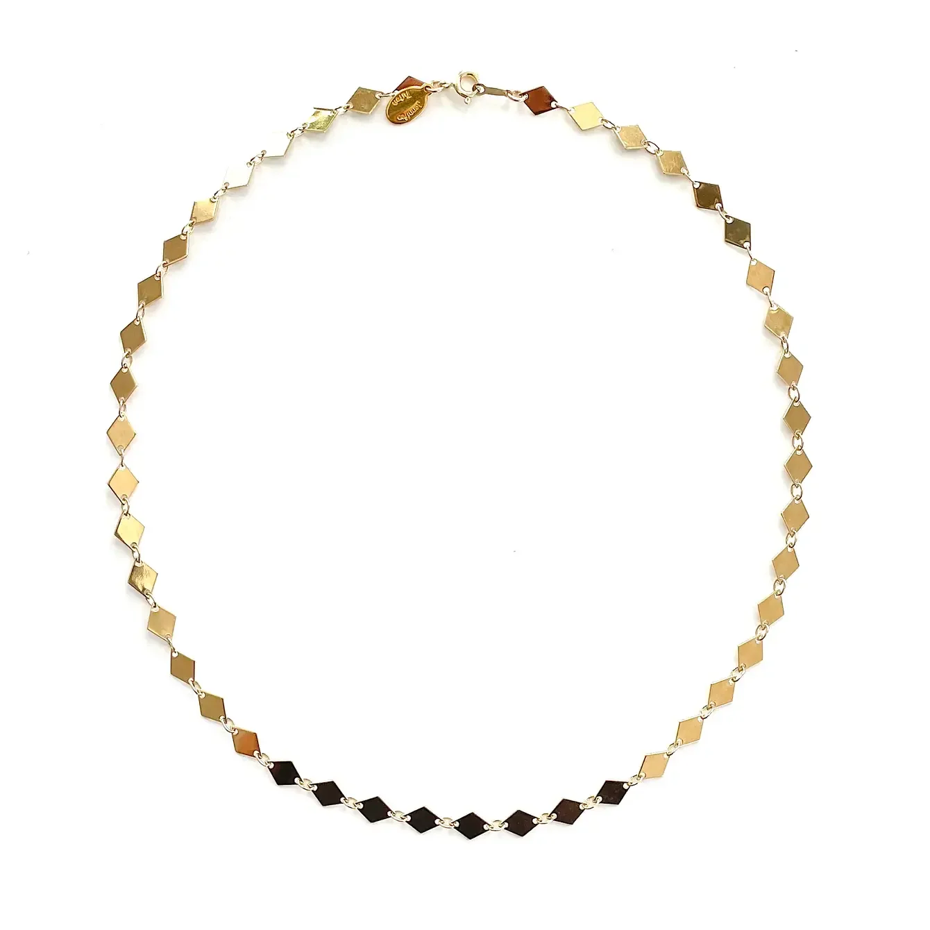 Diamond Disc Necklace