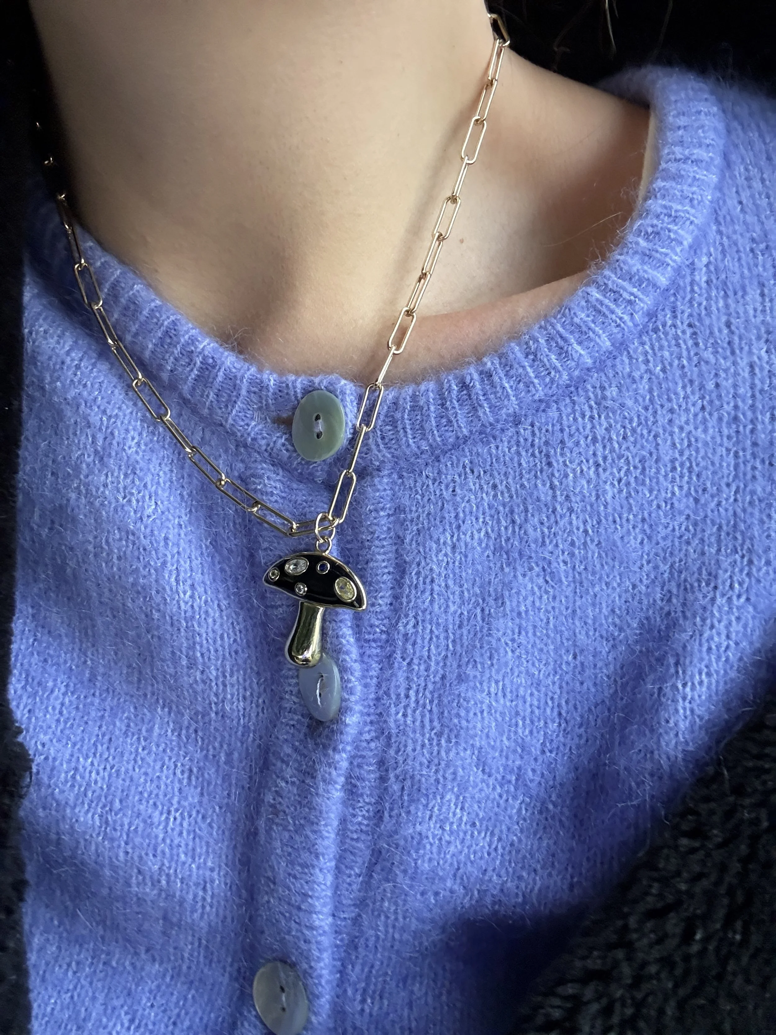 Mushroom Pendant Necklace