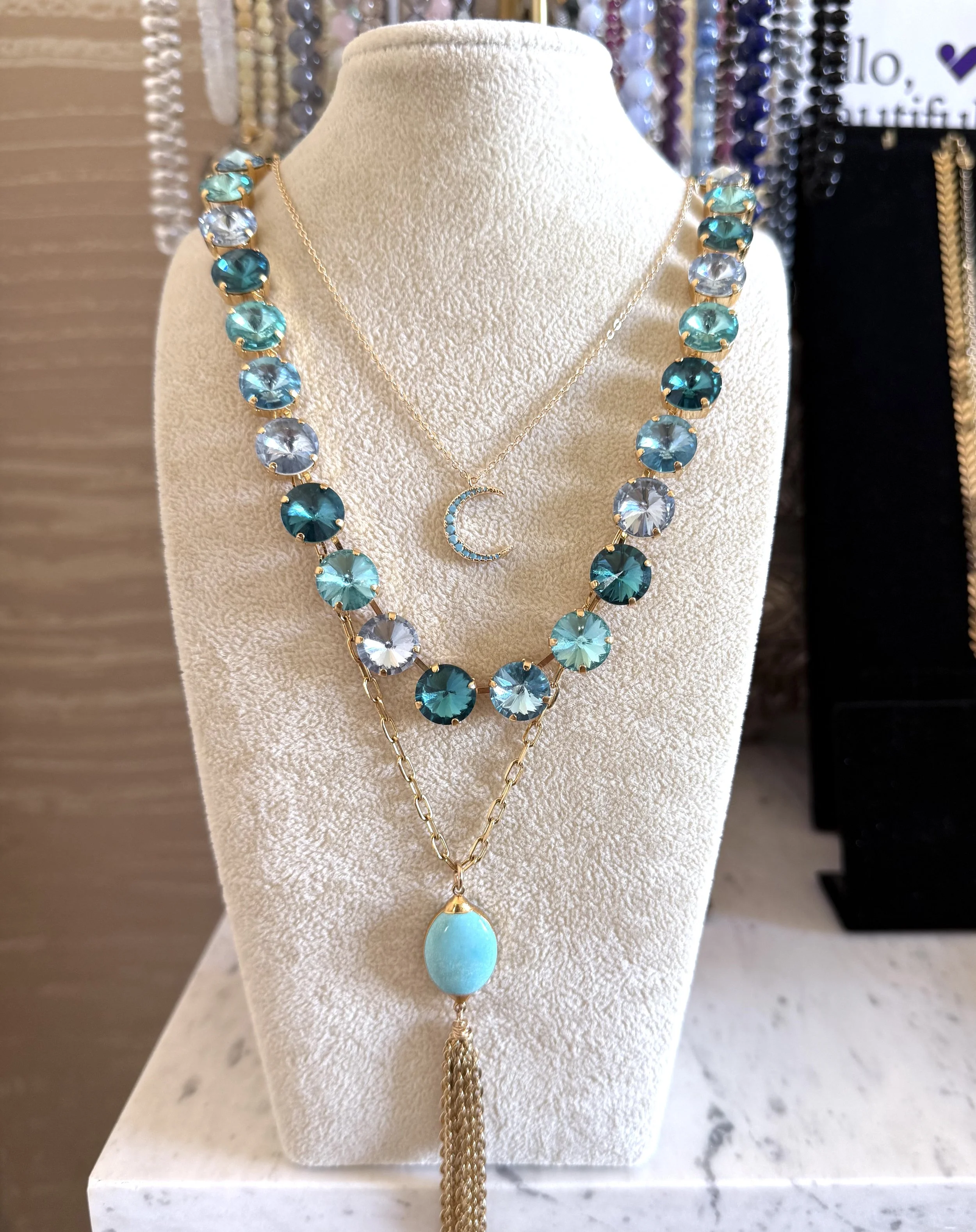 Candy Collar in Turquoise Hues