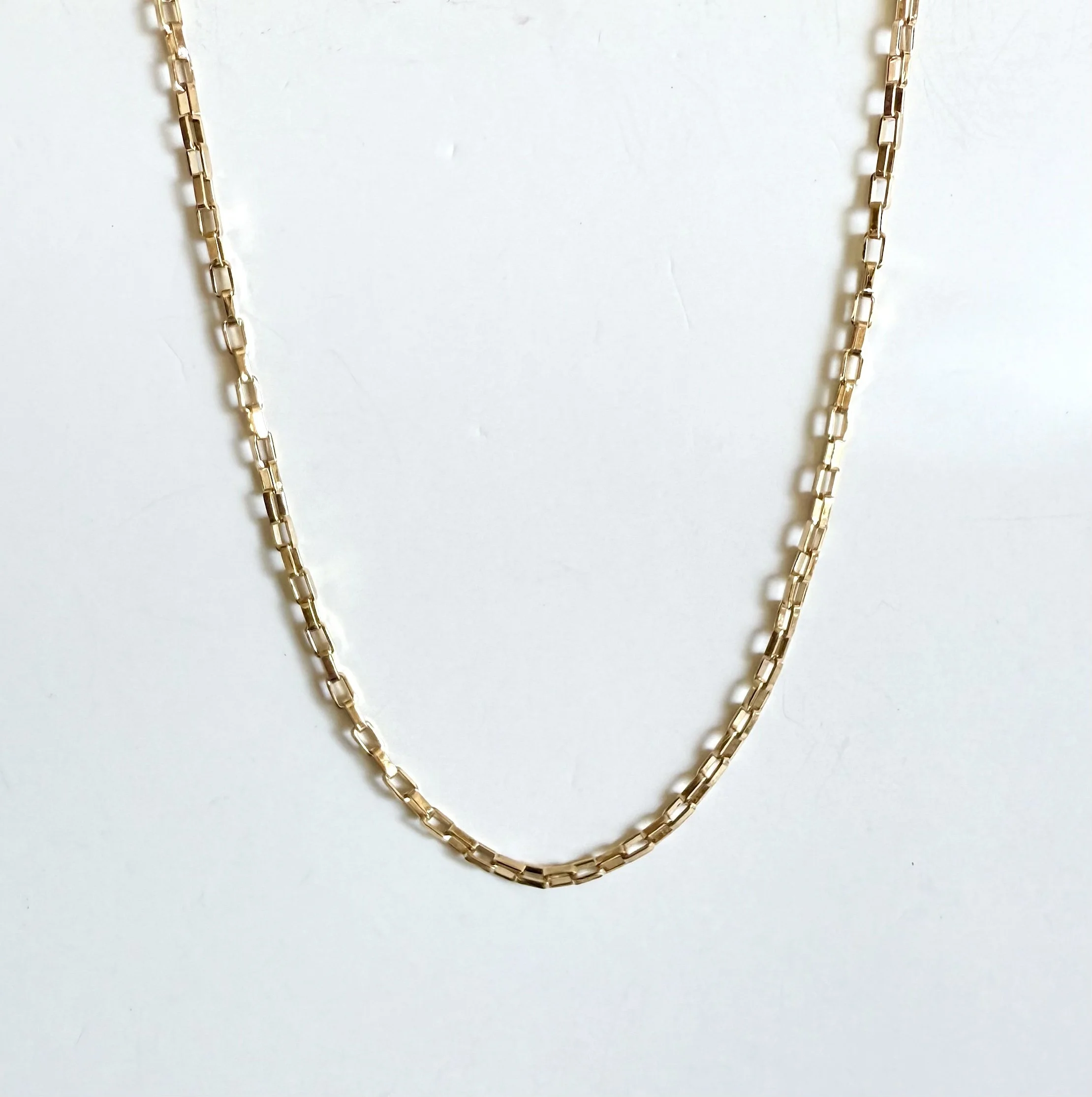 Box Paperclip Chain Necklace