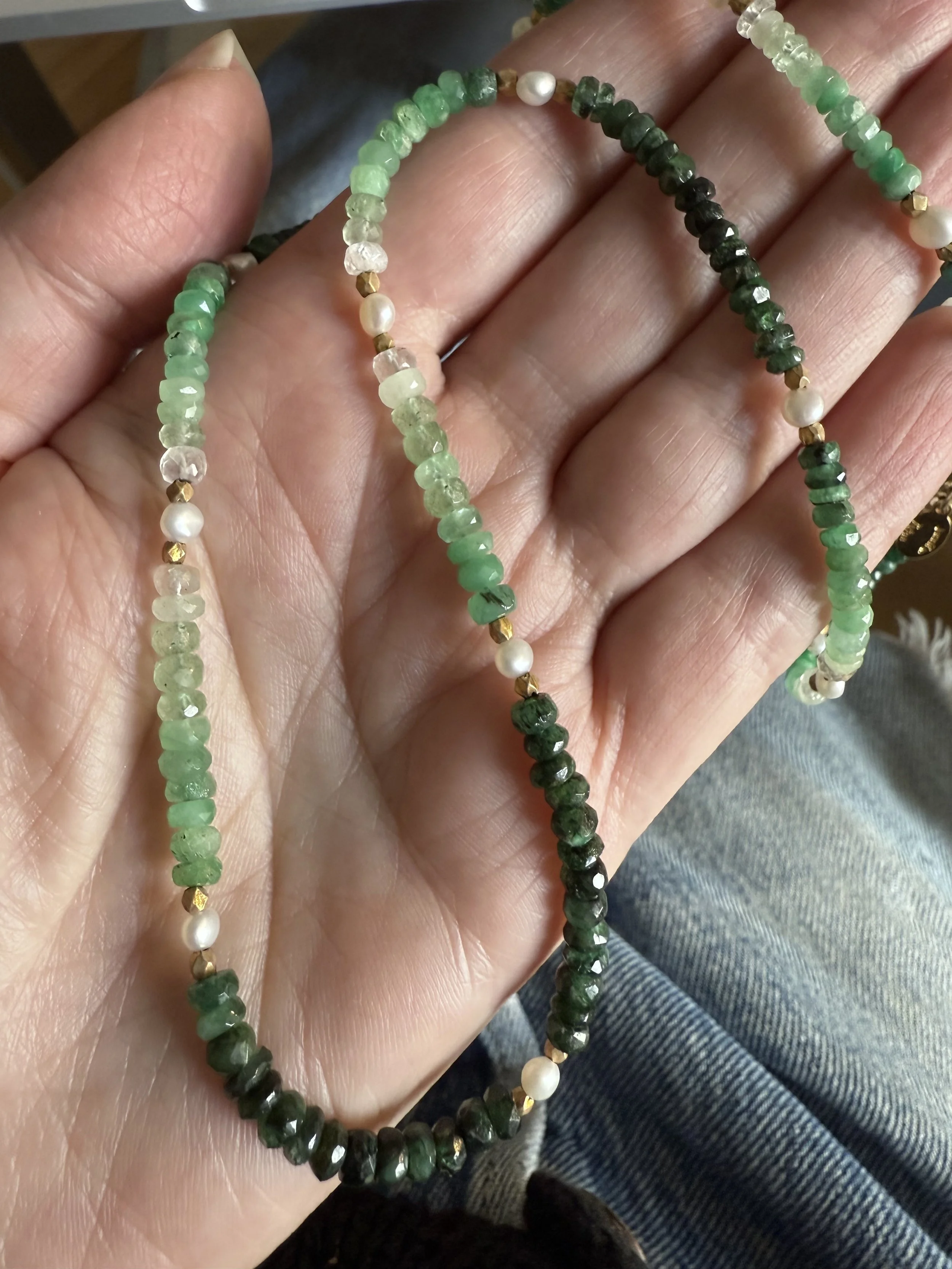 Ombre Emerald Necklace
