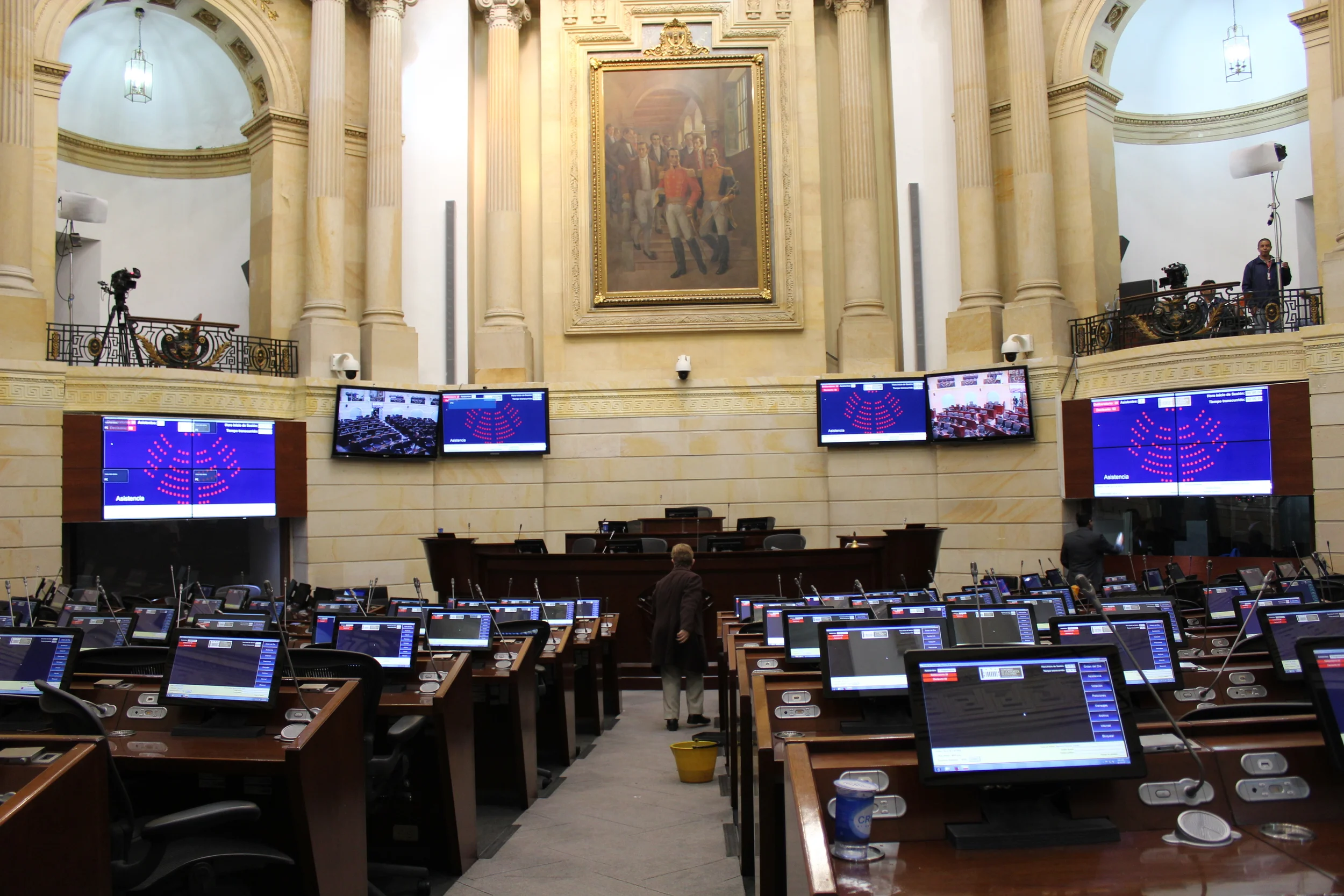 Colombia's Senate floor. Photo by Shaun Randol