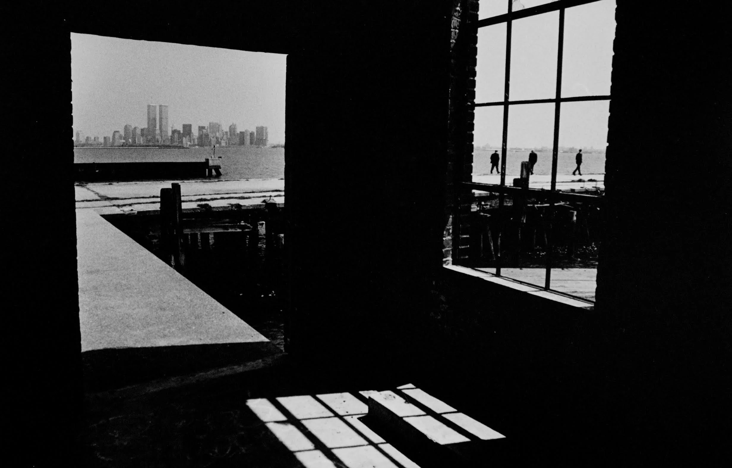Jersey City waterfront. This pier went out into the Hudson River one mile. It was torn out after parts of it fell into the river. Photograph by Bill Bayer.