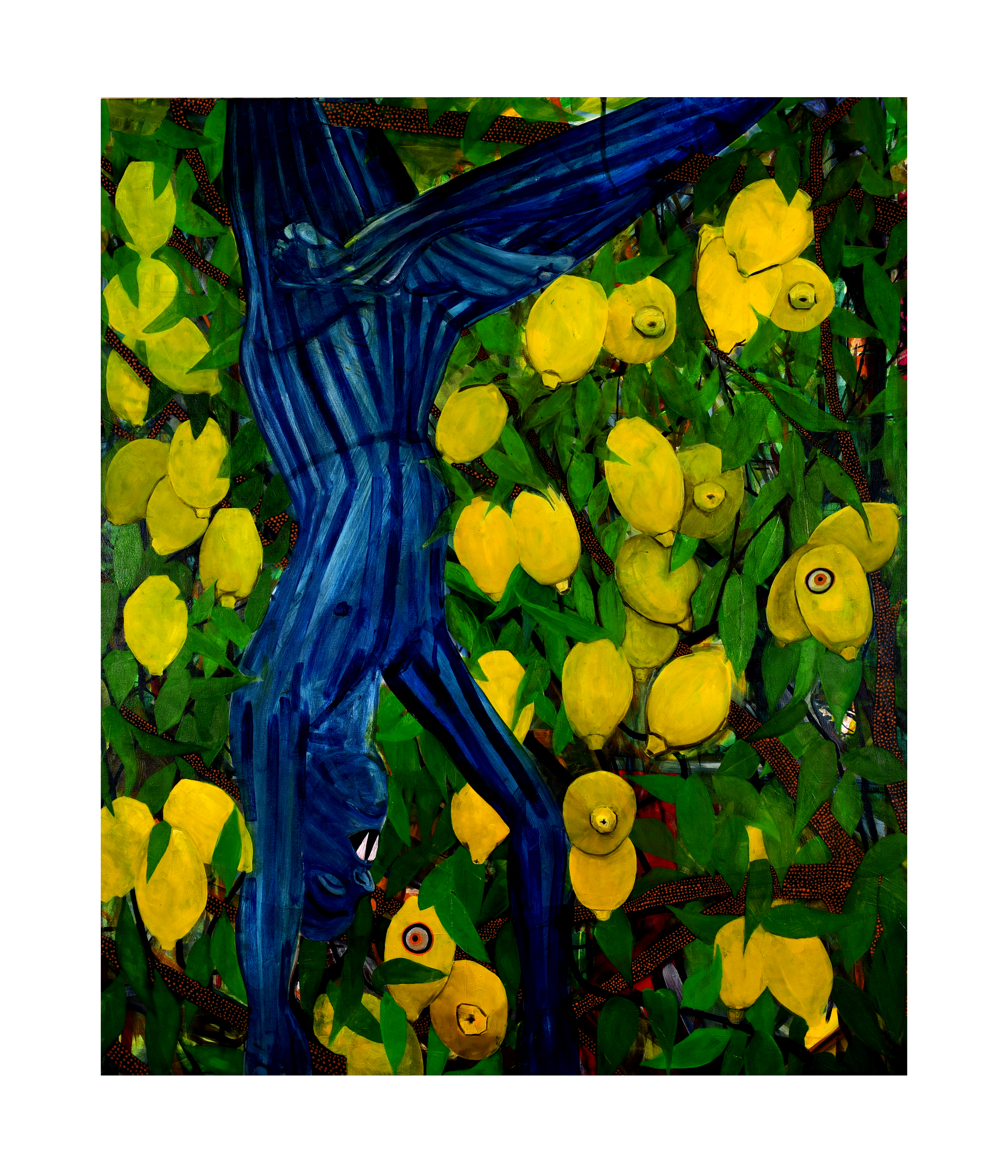 "Vampire in the Lemon Grove," 36” x 46", oil on canvas, 2015