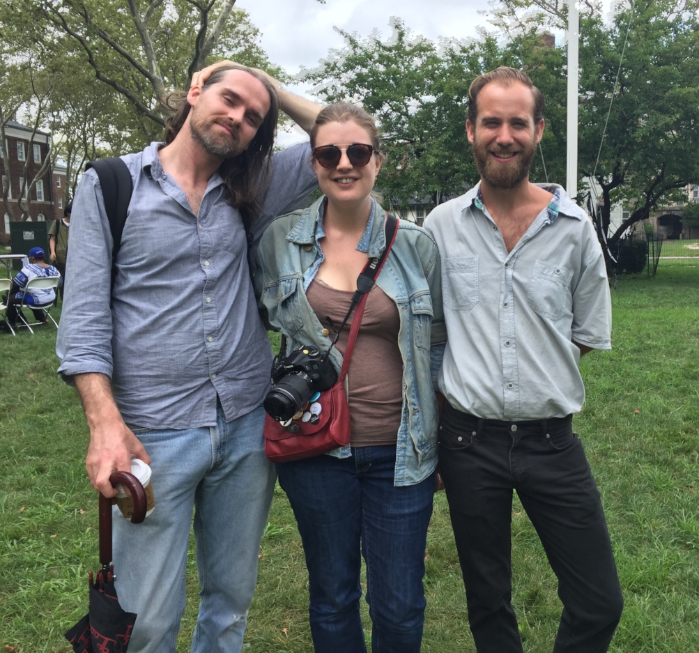 POST(blank) editors Brian Sheffield, Clairette Durand-Gasselin, and Craig Kite