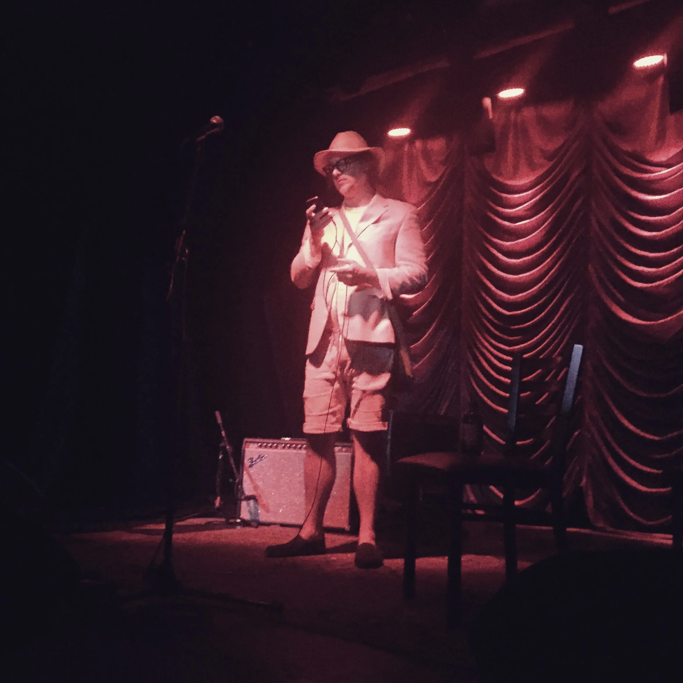 Ben Kronberg performing Just Songs at American Beauty Bar. Photograph by Christian Niedan