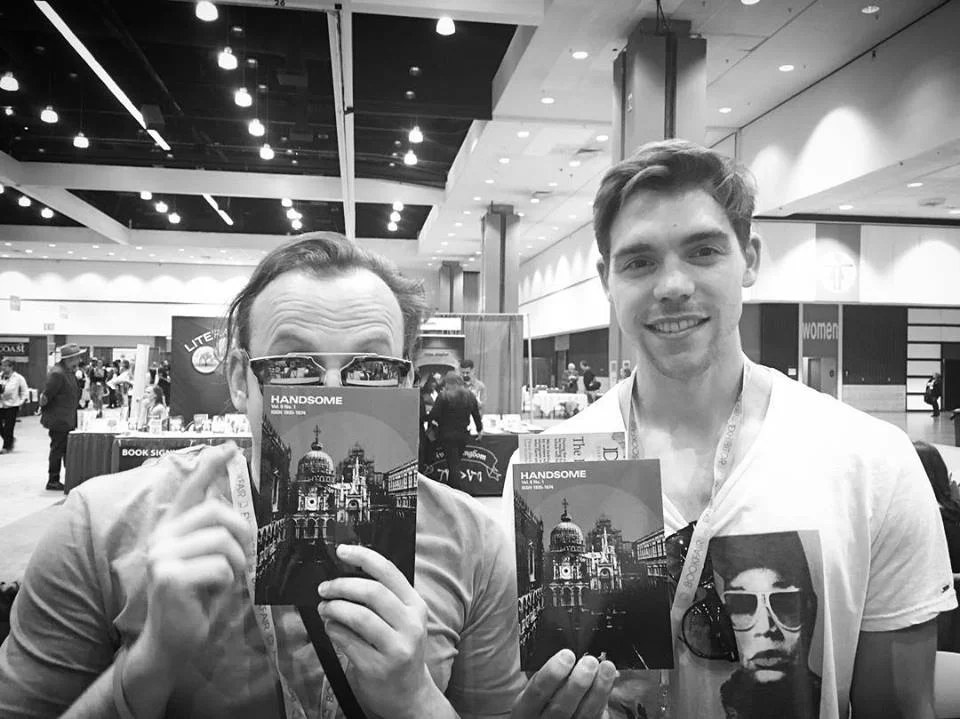 Campanioni and John Gosslee at 2016 AWP Conference & Bookfair in Los Angelese