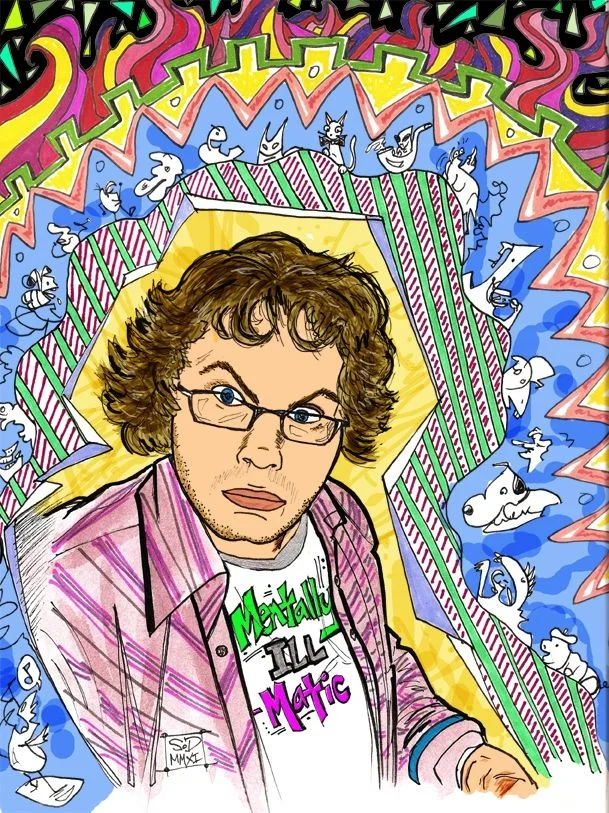 Cover art for O'Donnell's Mentally ILL-Matic EP , created by Stephanie O'Donnell