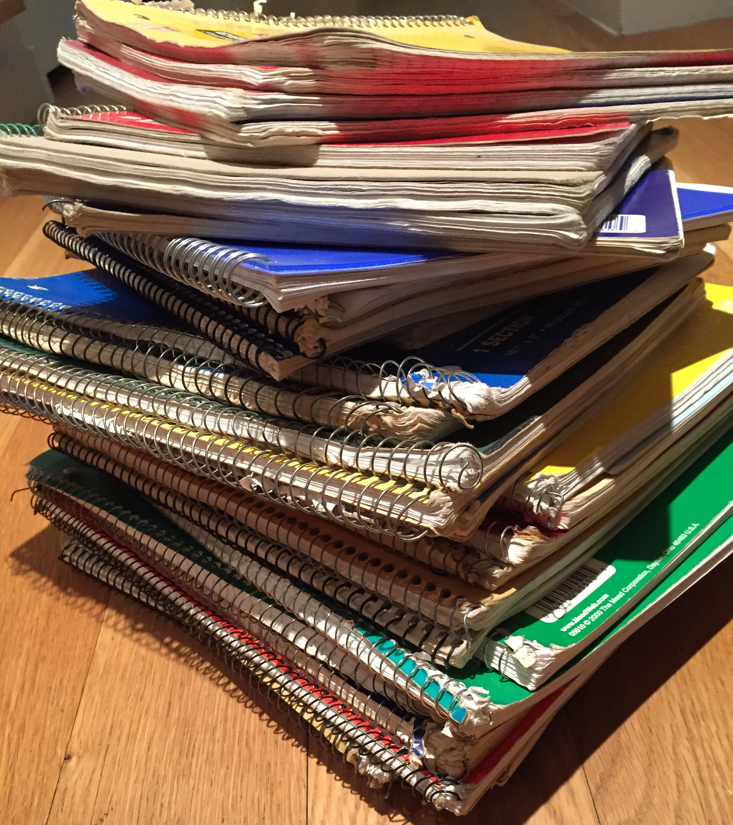 Notebooks; courtesy of Ilana Simons
