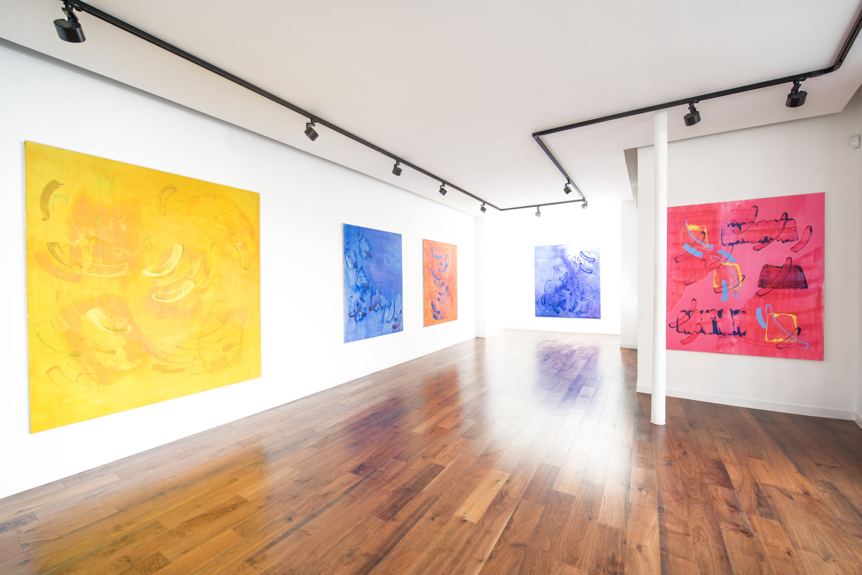 Goia Mujalli, Installation from ‘I found a supernova in your summer house’, Dot Project, London, 2016.