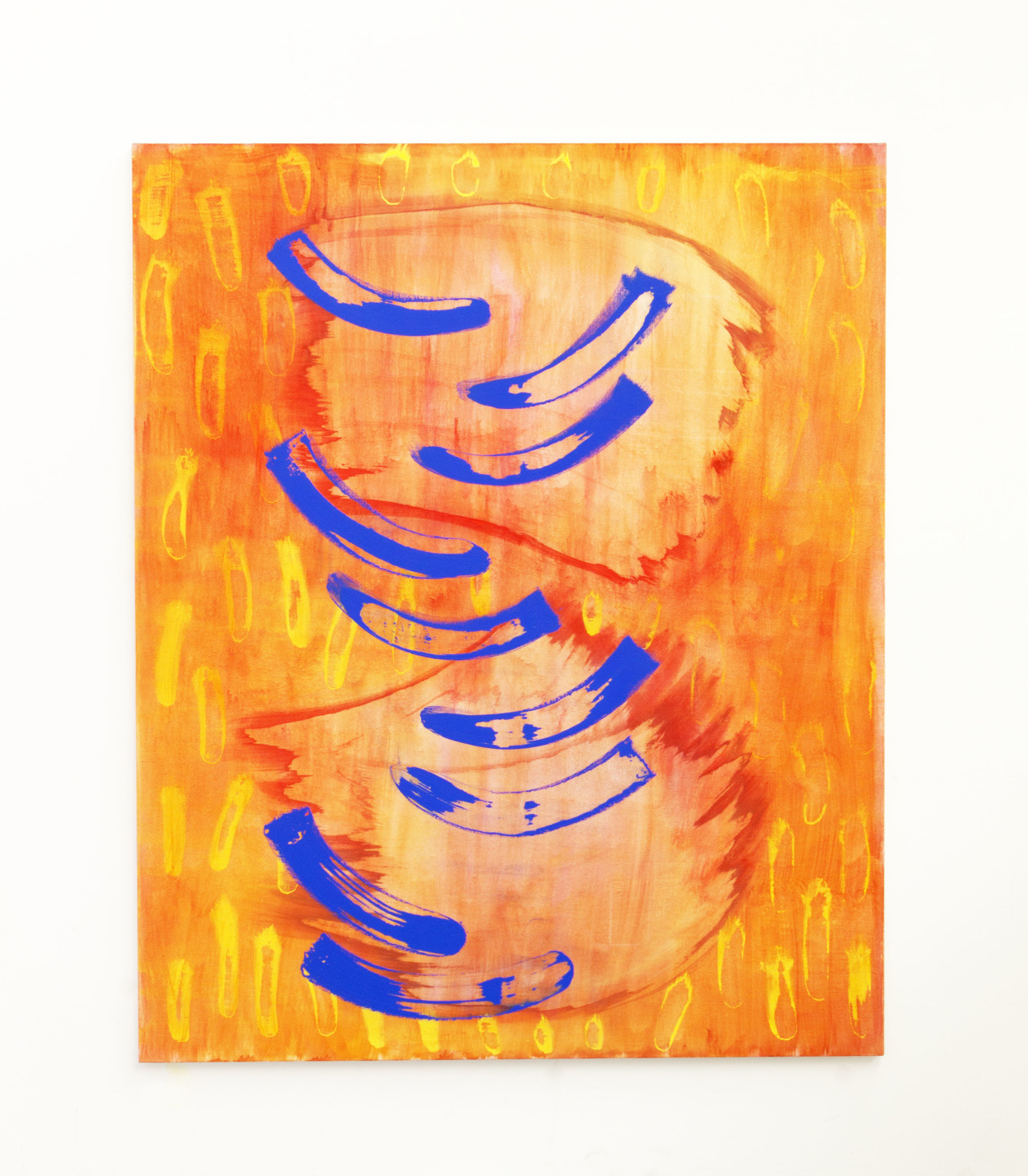 Goia Mujalli, Falling leaf, Acrylic on Canvas, 2016