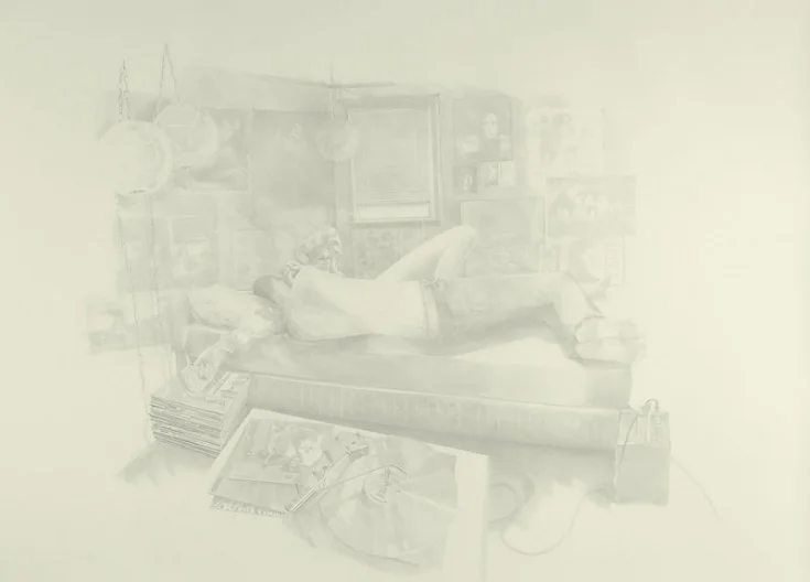 Josephine Taylor, Verse 1 , 2018, Graphite on paper, 70 x 97 inches. Image courtesy of Catharine Clark Gallery