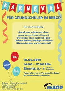 Kinderkarneval im Bebop